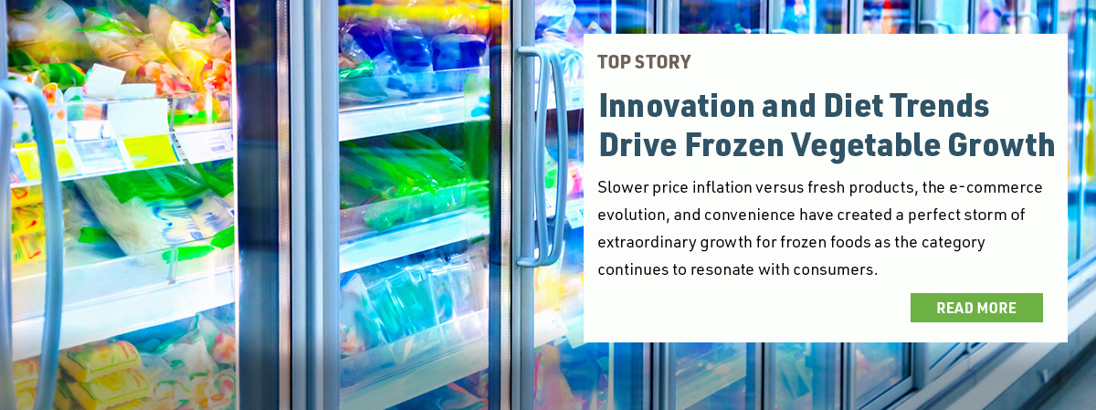 Slower price inflation versus fresh products, the e-commerce evolution, and convenience have created a perfect storm of extraordinary growth for frozen foods as the category continues to resonate with consumers. 