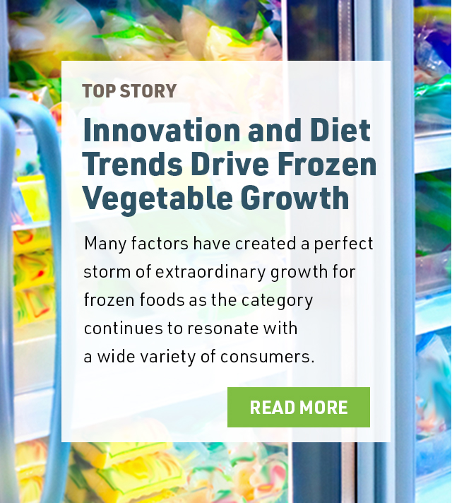 Slower price inflation versus fresh products, the e-commerce evolution, and convenience have created a perfect storm of extraordinary growth for frozen foods as the category continues to resonate with consumers. 
